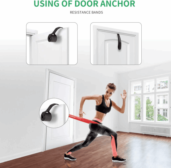 Resistance Bands, Pull up Bands, Workout Bands for Exercise, Thick Heavy Resistance Band Set with Door Anchor, Elastic Bands for Body Stretching, Crossfit Training at Home/Gym Men & Women Women - Image 6
