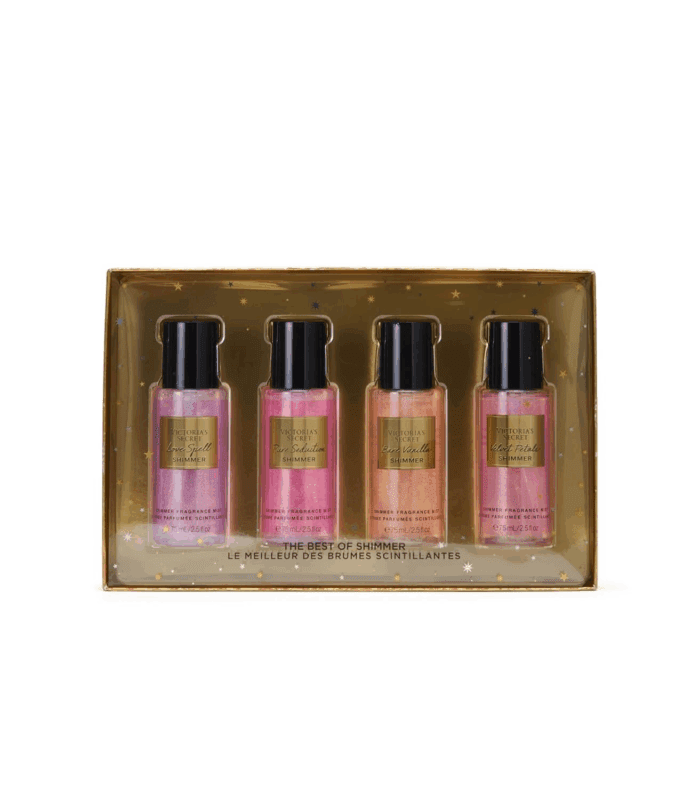 Fragrance Mist Collection 4 Piece Shimmer Mini Gift Set, Assorted Scents - Image 2