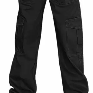 Cargo Pants for Women High Waisted Casual Pants Baggy Stretchy Wide Leg Y2K Streetwear with 6 Pockets