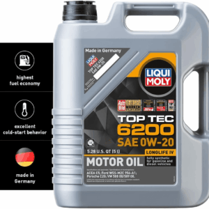 Top Tec 6200 SAE 0W-20 | 5 L | Fully Synthetic Engine Oil | SKU: 20238