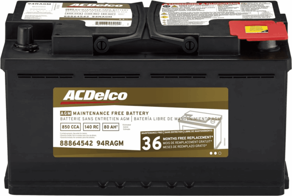 Gold 94RAGM (88864542) 36 Month Warranty AGM BCI Group 94R Battery