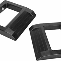 Pallet Jack Stopper Truck Chock Heavy Duty Pallet Jack Chock 14.2" Length X 11.6" Width X 2" Height 2 Pack (Black)