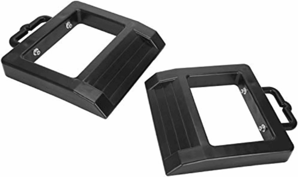 Pallet Jack Stopper Truck Chock Heavy Duty Pallet Jack Chock 14.2" Length X 11.6" Width X 2" Height 2 Pack (Black)
