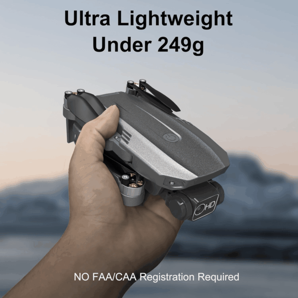Drones with Camera for Adults 4K - B12 GPS Drone, under 250G, Brushless Motor, Auto Return, Follow Me, Point of Interest, 50 Mins Long Flight, Lightweight and Foldable Drone for Beginner - Image 3