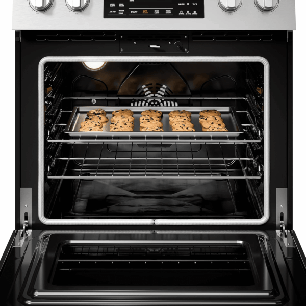 Front Control Electric Range Oven with 5 Cooktop Elements with 7 Cooking Power Options, True Convection, Steam and Self Clean, Freestanding Oven, 4.8 Cu. Ft. Capacity Stainless Steel - Image 12
