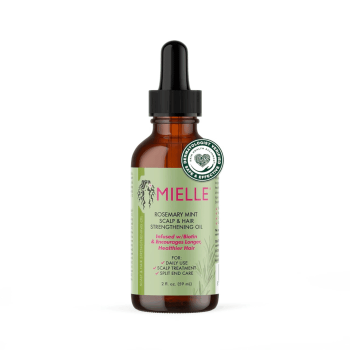 Rosemary Mint Scalp & Hair Strengthening Oil for All Hair Types, 2 Ounce