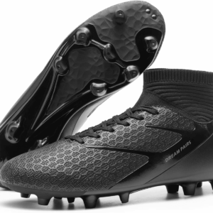 Men'S High-Tops Soccer Cleats Lace-Up Adult Football Shoes Lightweight Professional Athletic Training Soccer Shoes