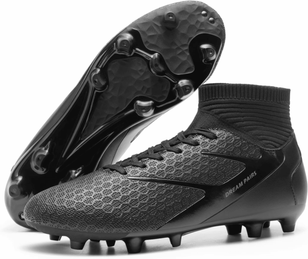 Men'S High-Tops Soccer Cleats Lace-Up Adult Football Shoes Lightweight Professional Athletic Training Soccer Shoes