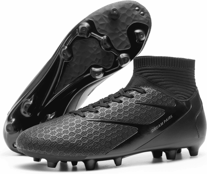 Men'S High-Tops Soccer Cleats Lace-Up Adult Football Shoes Lightweight Professional Athletic Training Soccer Shoes