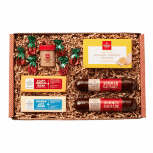 Farmhouse Meat & Cheese Food Gift Basket (Small) Box Set | Charcuterie Board Food | Summer Sausage | Father'S Day | Mother'S Day | Easter | Christmas | Holiday | Housewarming | Gourmet | Set | Sympathy Gift | Care Package