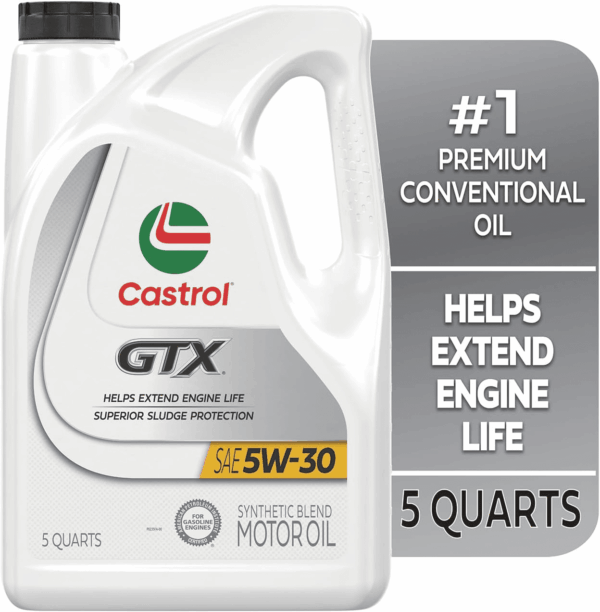GTX 5W-30 Synthetic Blend Motor Oil, 5 Quarts - Image 2
