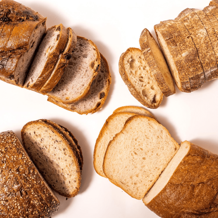 Artisan Bread - Handmade, All Natural, High Fiber, Sliced Loaf Multipacks (Variety Bundle 4 Loaves) Sourdough, Ciabatta, Multi Grain Boule, Raisin & Walnut 4 Piece Set - Image 2