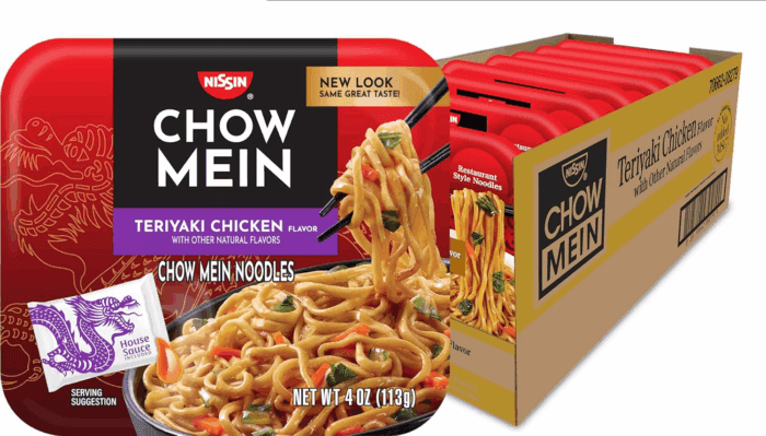 Chow Mein Teriyaki, Chicken, 4 Ounce (Pack of 8)