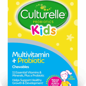 Kids Complete Chewable Multivitamin + Probiotic for Kids, Ages 3+, 50 Count, Digestive Health, Oral Health & Immune Support - with 11 Vitamins & Minerals, Including Vitamin C, D3 & Zinc