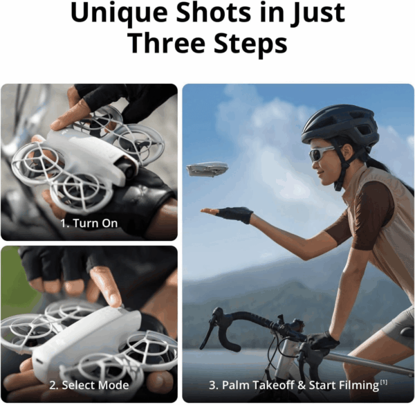Neo, Mini Drone with 4K UHD Camera for Adults, 135G Self Flying Drone That Follows You, Palm Takeoff, Subject Tracking, Quickshots, Stabilized Video, Built-In Propeller Guard (Controller-Free) - Image 2