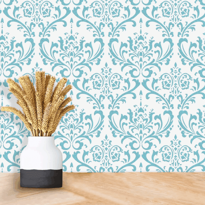 Damask Wall Stencil for Painting 16X24Inch Wall Stencil DIY Home Decor Stencils Paint Stencil for Walls Furniture Floors Fabric Crafts - Image 4