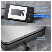 Shipping Scale with Ac Adapter 110Lbs/0.1Ozhighly Accurate Postal Scale with Hold/Tare/Split Displaylcd Display/Abs Waterproof Surface, Digital Postage Scale for Packages/Luggage/Pet - Image 4