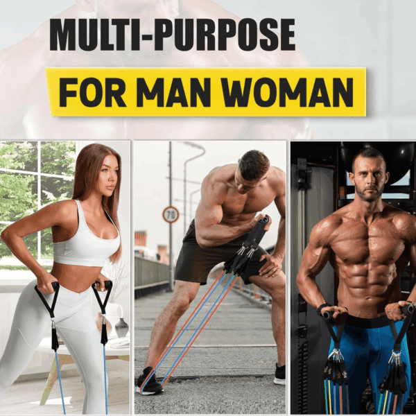 Resistance Bands, Resistance Band Set, Workout Bands, Exercise Bands for Men and Women, Exercise Bands with Door Anchor, Handles, Legs Ankle Straps for Muscle Training, Physical Therapy, Shape Body - Image 7