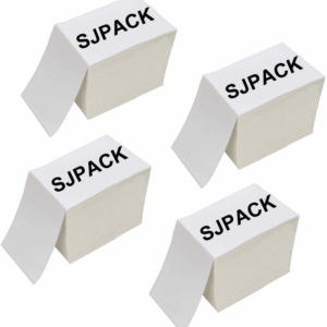 4 X 6 Fanfold Labels, 4000 Thermal Shipping Labels for Fedex Shipping Label (4 Stack- 4000 Labels)