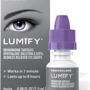 Redness Reliever Eye Drops, for Whiter & Brighter Looking Eyes, 0.08 Fl Oz (2.5 Ml)