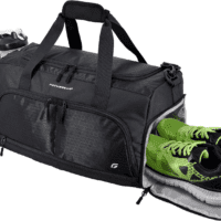 Ultimate Gym Bag 2.0: the Durable Crowdsource Designed Duffel Bag with 10 Optimal Compartments Including Water Resistant Pouch