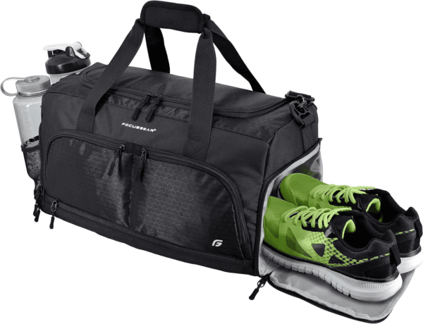 Ultimate Gym Bag 2.0: the Durable Crowdsource Designed Duffel Bag with 10 Optimal Compartments Including Water Resistant Pouch
