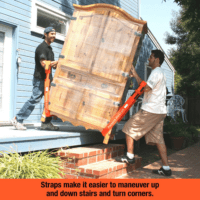 2-Person Lifting and Moving Straps - Lift, Move and Carry Furniture, Appliances, Mattresses or Any Item up to 800 Lbs. Safely and Easily like a Pro, Firehouse Red Special Edition - Image 5