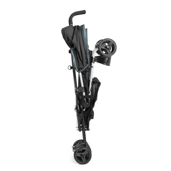 Summer by  3D Mini Convenience Stroller – Lightweight Stroller with Compact Fold, Multi-Position Recline, Canopy with Pop Out Sun Visor – Umbrella Stroller for Travel and More, Slate Grey - Image 9
