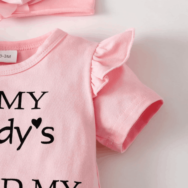 Newborn Infant Baby Girl Clothes Ruffle Romper Toddler Girl Floral Cotton Pant Sets Girls Clothing Outfit - Image 4