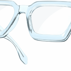 Enhanced Version Rectangle Chic Preppy Look Blue Light Blocking Glasses for Women Men RIVER-LIGHTER