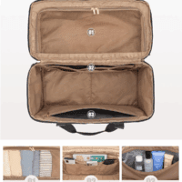 Travel Duffle Bag, Weekender Bags for Women, Carry on Duffel Bags for Airplanes, Overnight Bag with Toiletry Bag, Hospital Bag for Labor and Delivery, Yoga Gym Bag with Wet Pocket, 3Pcs Set - Image 3