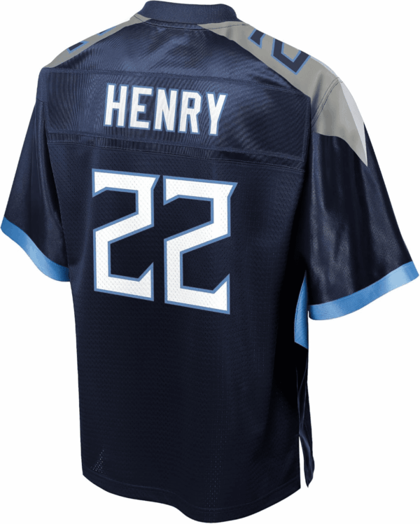 Men'S Derrick Henry Navy Tennessee Titans Replica Jersey - Image 3