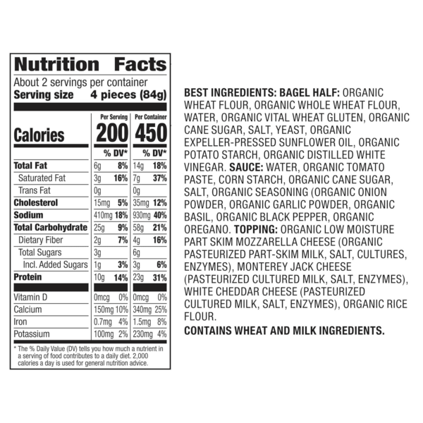 Annie'S Mini Frozen Pizza Bagels, Three Cheese, 9 Count, 6.65 Oz - Image 9