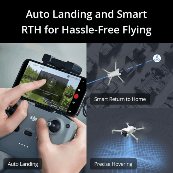 Mini 3 ( RC), Lightweight 3X Mechanical Gimbal Drones with Camera for Adults 4K, 38-Min Flight Time, up to 32800Ft (10Km) Video Transmission, Vertical Shooting, GPS Auto Return Integrated - Image 6