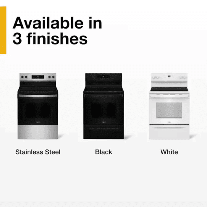 Flexible Cooktop 30-In Glass Top 4 Burners 5.3-Cu Ft Freestanding Electric Range ( Stainless Steel ) - Image 15