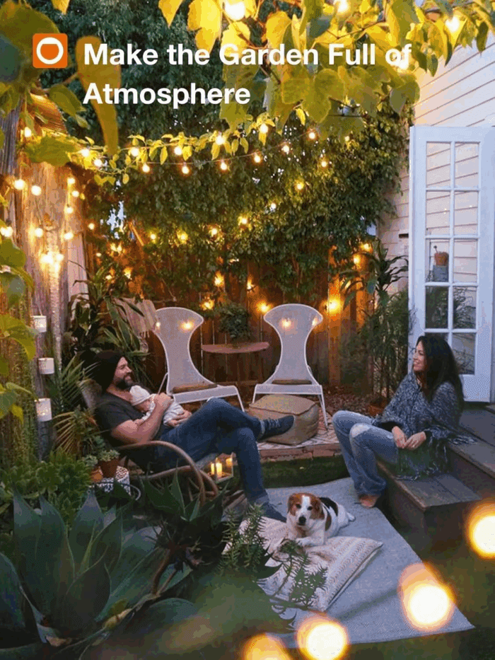 54FT(48+6) Solar String Lights Outdoor Waterproof with USB Charging & Remote Control - Dimmable Solar Power Patio Lights with LED Bulbs for Porch, Garden, Yard, Market, Bistro - Last for 20+Hrs - Image 9