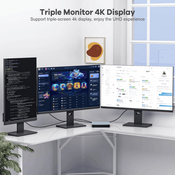 Mini PC Desktop, Desktop PC Pentium 12Th Gen N100 (Up to 3.4Ghz), 16GB RAM 512GB Pcie SSD 4K Triple Display, USB3.2 Type-C Wifi6 BT5.2, VESA, Compact and Light for Home Office Education Win 11 - Image 5