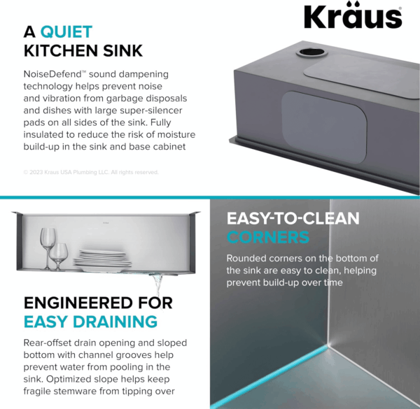Kore Workstation 32-Inch Undermount 16 Gauge Stainless Steel Kitchen Sink, Single Bowl Kitchen Sink with Accessories, KWU110-32 - Image 10