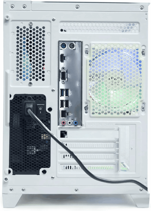 Desktop Computer, Prebuilt PC AMD Ryzen 7-5700G 8 Core 3.9Ghz, 16G DDR4 RAM, 1TB NVME SSD, Tower Computer with 650W Power Supply for Home and Office (White) - Image 4