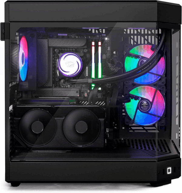 Y60 Black Gaming PC Computer Desktop Y60BA9N47TS03 (AMD Ryzen 9 7900X CPU, NVIDIA Geforce RTX 4070 Ti Super 16GB GPU, 32GB DDR5 RGB 5200Mhz RAM, 2TB Nvme, Wifi Ready, Windows 11 Home) - Image 3