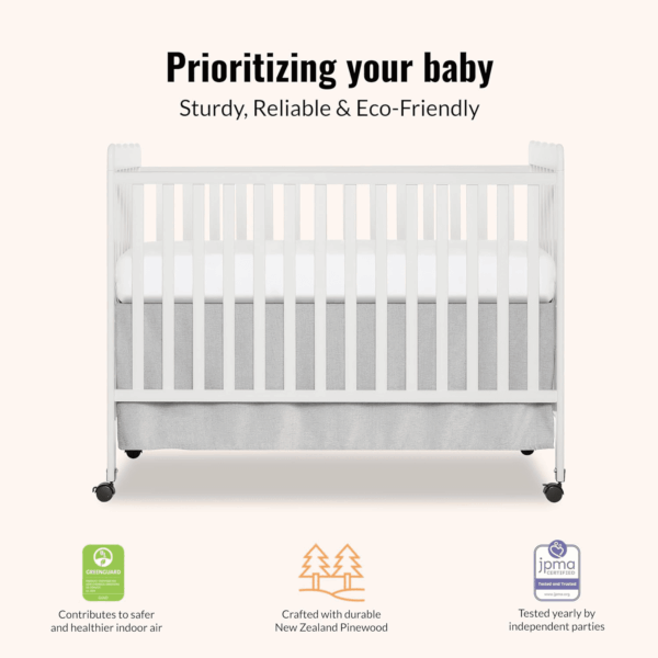 Carson Classic 3-In-1 Convertible Crib in White - Image 4