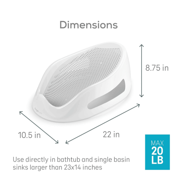 Baby Bath Support (Gray) | Ideal for Babies Less than 6 Months Old - Image 8