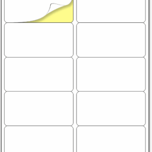 (2" X 4") 30 Sheets, Printable White Sticker Labels, Laser/Inkjet Printing - Matte, 10 per Page