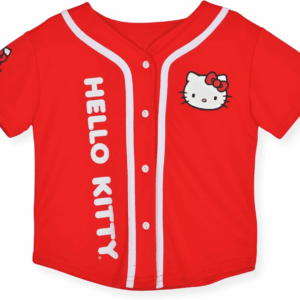 Girls Baseball Jersey - Fashion Mesh Button Front Girls Shirt