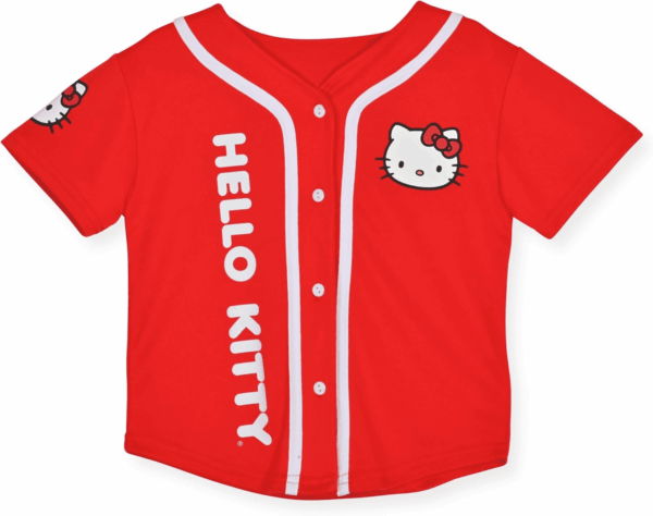 Girls Baseball Jersey - Fashion Mesh Button Front Girls Shirt