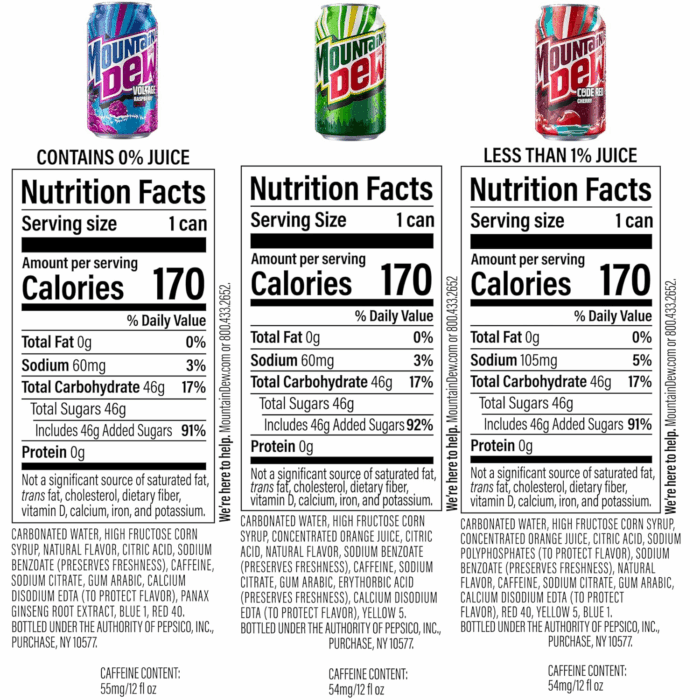 3 Flavor Core Variety Pack (Dew, Code Red, Voltage), 12 Fl Oz (Pack of 18) - Image 9