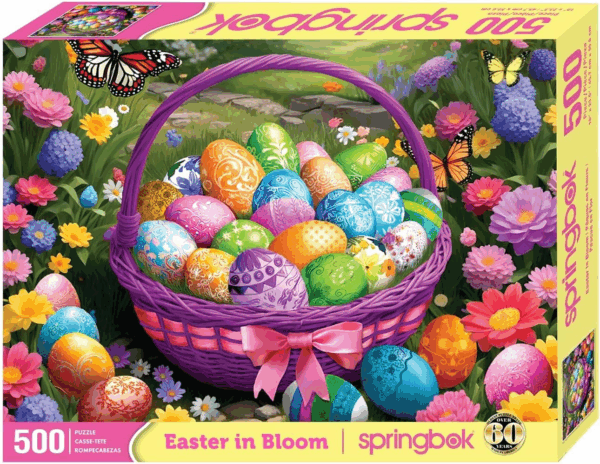 Easter in Bloom 500 Piece Jigsaw Puzzle for Adults and Families - Made in USA - Image 2