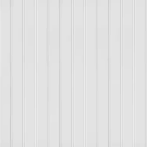 48-In X 96-In Beaded White MDF Wainscot Wall Panel