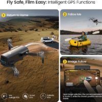 GPS Drone with 4K UHD Camera for Adults Beginner; HS360S 249G Foldable FPV RC Quadcopter with 10000 Feet Control Range, Brushless Motor, Follow Me, Smart Return Home, 5G Transmission - Image 5