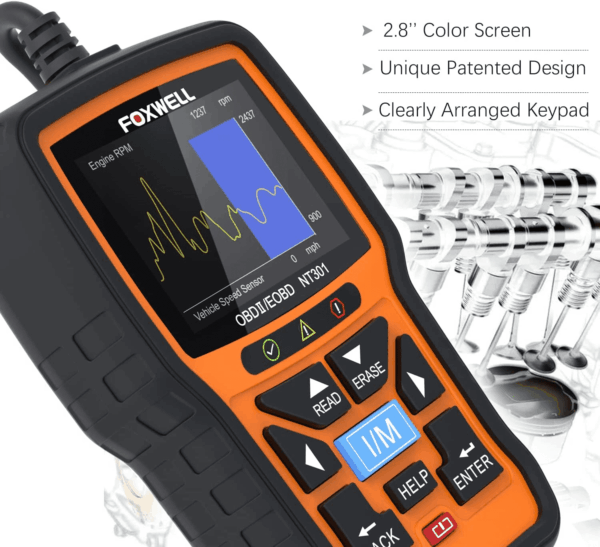 NT301 OBD2 Scanner Live Data Professional Mechanic OBDII Diagnostic Code Reader Tool for Check Engine Light - Image 9